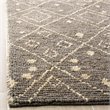 Safavieh Bohemian 6' Square Hand Loomed Jute Rug in Gray and White