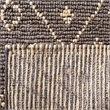 Safavieh Bohemian 6' Square Hand Loomed Jute Rug in Gray and White