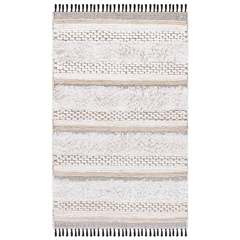 Safavieh Boston 3' x 5' Hand Tufted Rug in Ivory and Beige