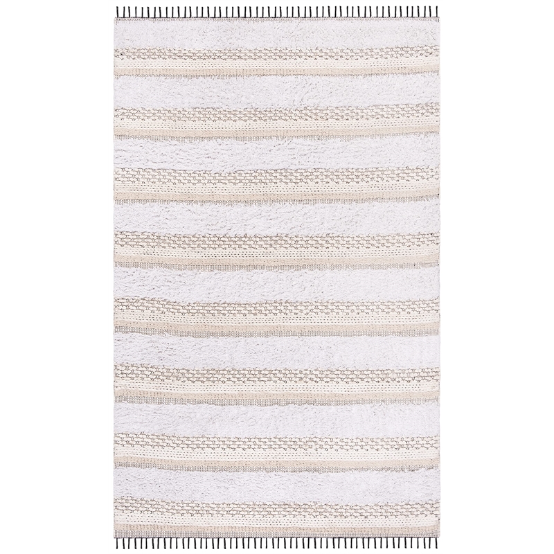 Safavieh Boston 5' x 8' Hand Tufted Rug in Ivory and Beige