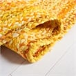Safavieh Braided 4' Round Hand Woven Rug in Gold