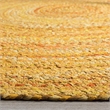 Safavieh Braided 5' Round Hand Woven Rug in Gold