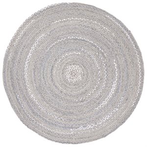 safavieh braided hand woven rug in light gray b