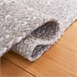 Safavieh Braided 5' Round Hand Woven Rug in Light Gray