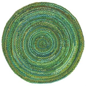 safavieh braided hand woven rug in green