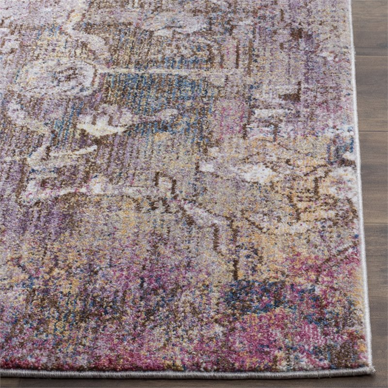 Safavieh Bristol 6' x 9' Rug in Pink and Ivory