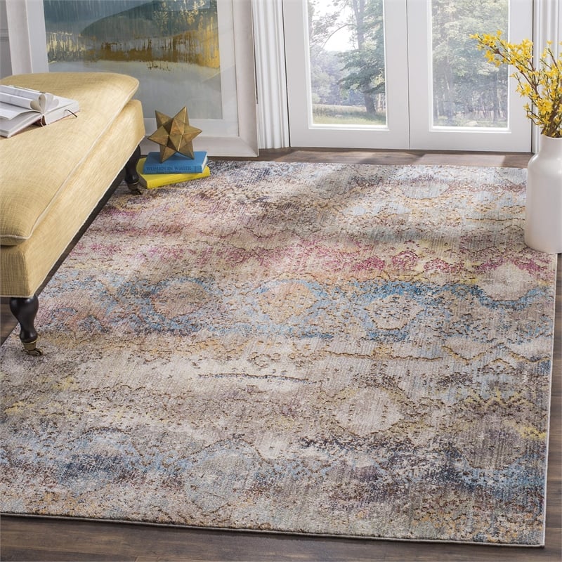Safavieh Bristol 8' x 10' Rug in Turquoise and Ivory