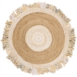 Safavieh Cape Cod 3' Round Hand Woven Jute Rug in Beige and Natural
