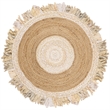 Safavieh Cape Cod 3' Round Hand Woven Jute Rug in Beige and Natural