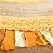 Safavieh Cape Cod 3' Round Hand Woven Jute Rug in Gold and Natural