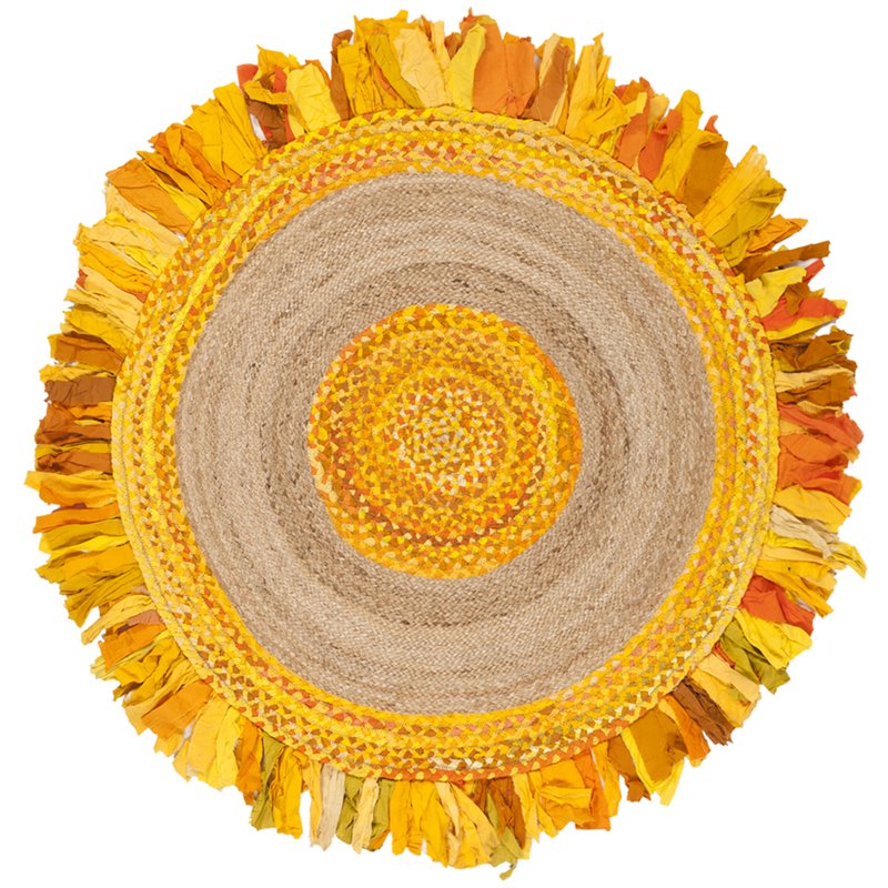 Safavieh Cape Cod 4 Round Hand Woven Jute Rug In Gold And Natural