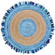 Safavieh Cape Cod 6' Round Hand Woven Jute Rug in Turquoise