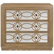Safavieh Catalina 3 Drawer Wood and Mirror Chest in Oak