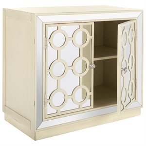 safavieh kaia mirrored accent chest