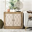 Safavieh Yuna Accent Chest in Rustic Oak and Beige