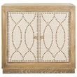 Safavieh Yuna Accent Chest in Rustic Oak and Beige