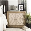 Safavieh Yuna Accent Chest in Rustic Oak and Beige