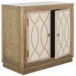 Safavieh Yuna Accent Chest in Rustic Oak and Beige