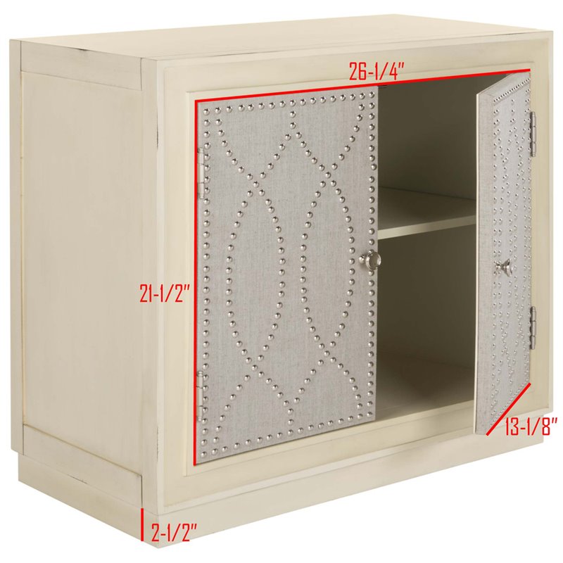 Safavieh Yuna Accent Chest in Antique Beige and Light Gray