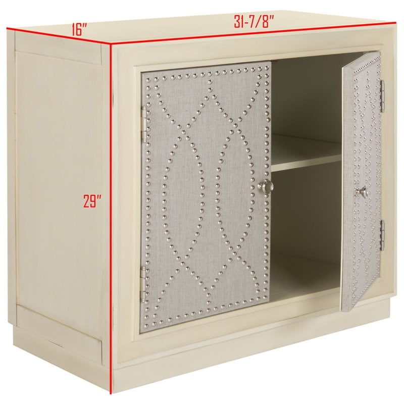 Safavieh Yuna Accent Chest in Antique Beige and Light Gray