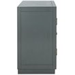 Safavieh Yuna Accent Chest in Steel Teal and Gold