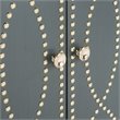 Safavieh Yuna Accent Chest in Steel Teal and Gold