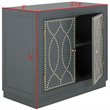 Safavieh Yuna Accent Chest in Steel Teal and Gold