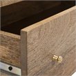 Safavieh Marigold 3 Drawer Accent Chest in Natural and Brass