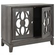 Safavieh Shannon Mirrored Accent Chest in Gray Wash and Walnut