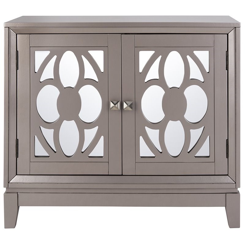 Safavieh Shannon Mirrored Accent Chest in Champagne