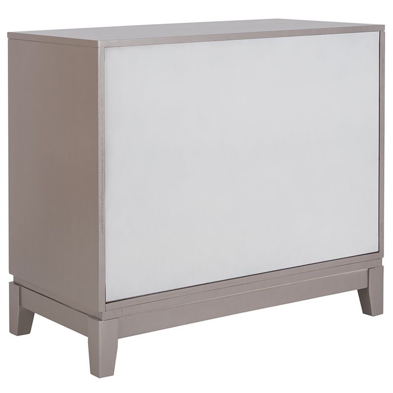 Safavieh Shannon Mirrored Accent Chest in Champagne