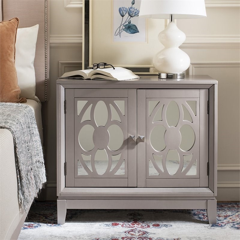 Safavieh Shannon Mirrored Accent Chest in Champagne