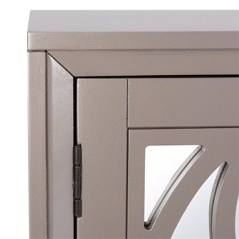 Safavieh Shannon Mirrored Accent Chest in Champagne