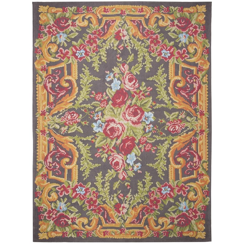Safavieh Classic Vintage 8' x 10' Rug in Gray and Rose