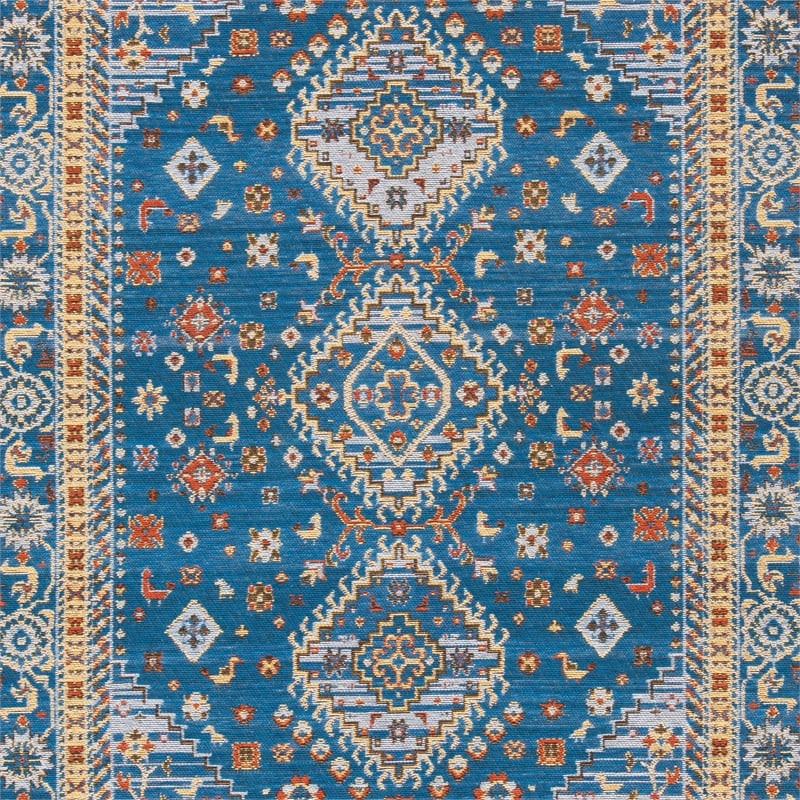 Safavieh Classic Vintage 6' x 9' Rug in Blue and Gold