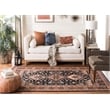 Safavieh Classic Vintage 6' x 9' Rug in Black and Rust