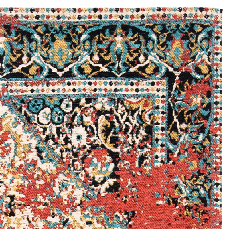 Safavieh Classic Vintage 4' x 6' Rug in Red and Charcoal