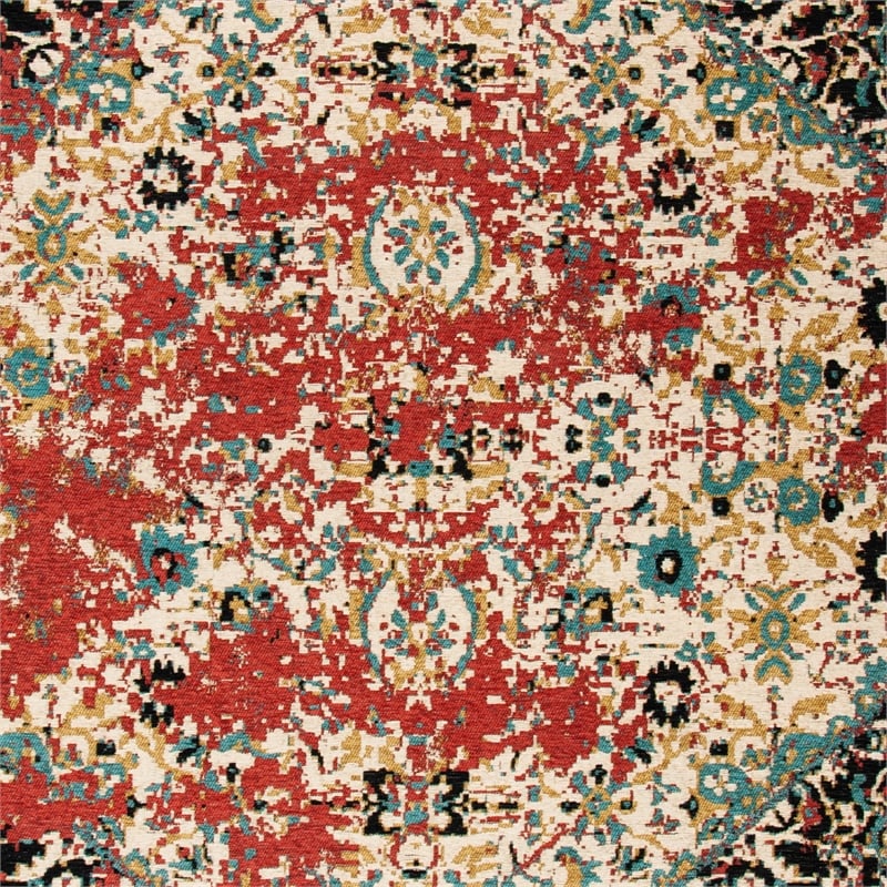 Safavieh Classic Vintage 5' x 8' Rug in Red and Charcoal