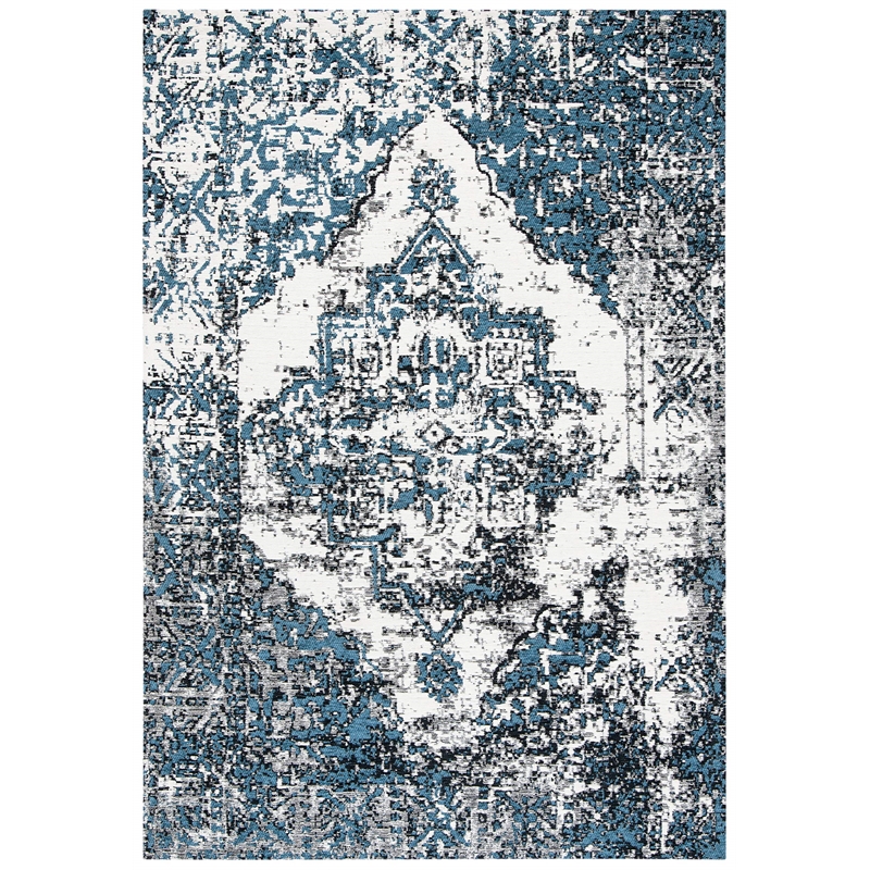 Safavieh Classic Vintage 4' x 6' Rug in Navy and Ivory