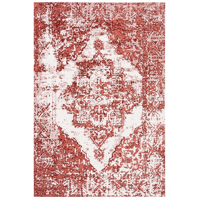 Safavieh Classic Vintage 4' x 6' Rug in Rust and Ivory
