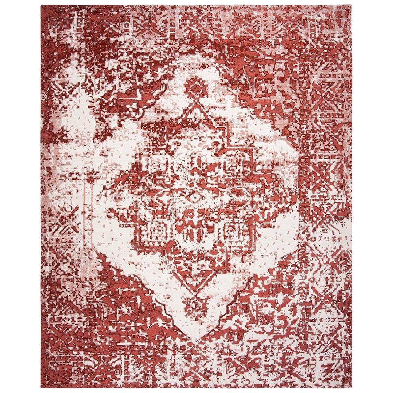 Safavieh Classic Vintage 6' x 9' Rug in Rust and Ivory