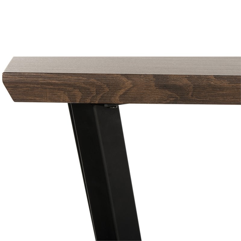 Safavieh Andrew Console Table in Brown and Black