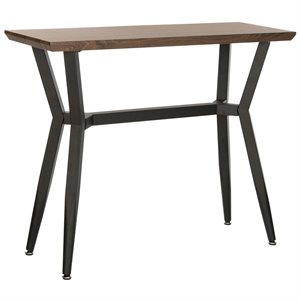 Safavieh Andrew Console Table in Brown and Black
