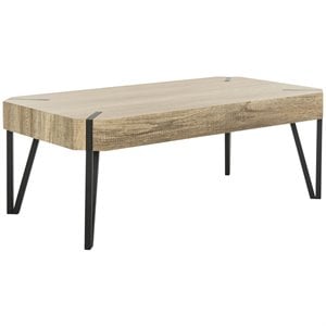 Safavieh Liann Coffee Table in Natural and Black