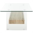 Safavieh Kayley Glass Coffee Table in Natural