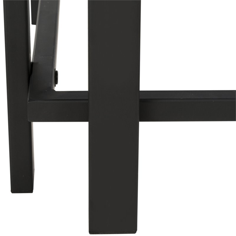 Safavieh Oliver Coffee Table in Dark Gray and Black