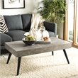 Safavieh Cedric Coffee Table in Light Gray and Black