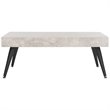 Safavieh Cedric Coffee Table in Light Gray and Black