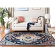 Safavieh Crystal 4' x 6' Rug in Navy Fuchsia