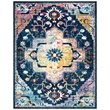 Safavieh Crystal 8' x 10' Rug in Navy Fuchsia